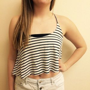 Striped crop top