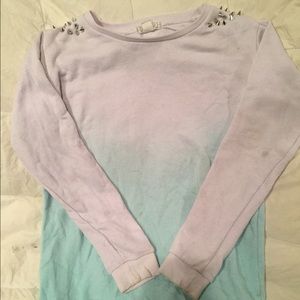Spiked Ombre Sweatshirt