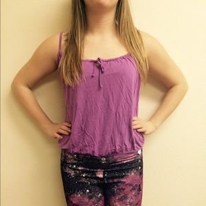 Purple flowy cami