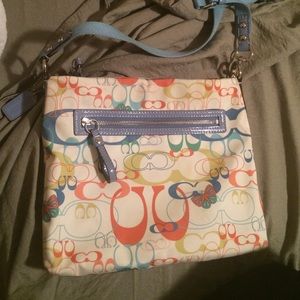 Coach signature optic butterfly handbag