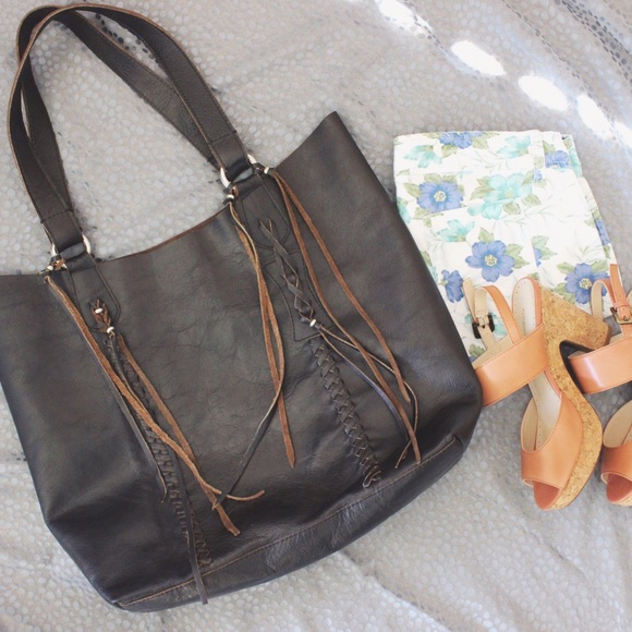 Anthropologie Antero Leather Tote