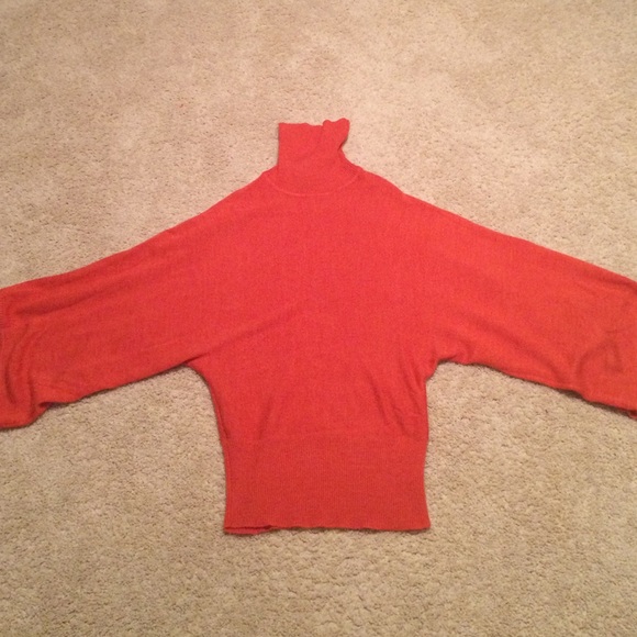 NY&C stylish orange loose knit sweater - Picture 4 of 4
