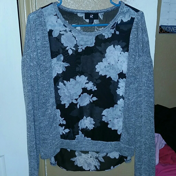 IZ buyer sweater black and grey