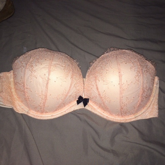Victoria's Secret Accessories - Blush Pink 3 hook bra with black accent