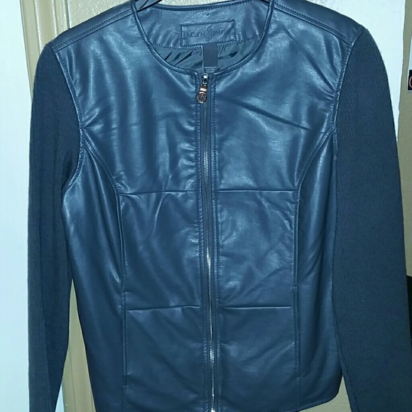Jaclyn  smith pleather jacket