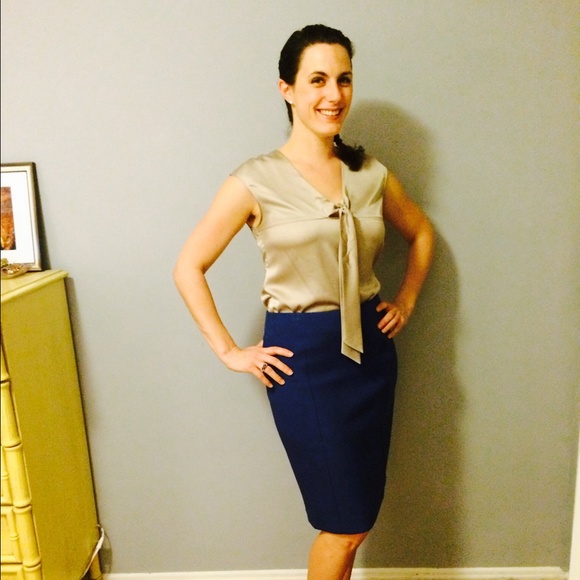 Purple Halogen pencil skirt