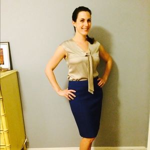 Purple Halogen pencil skirt