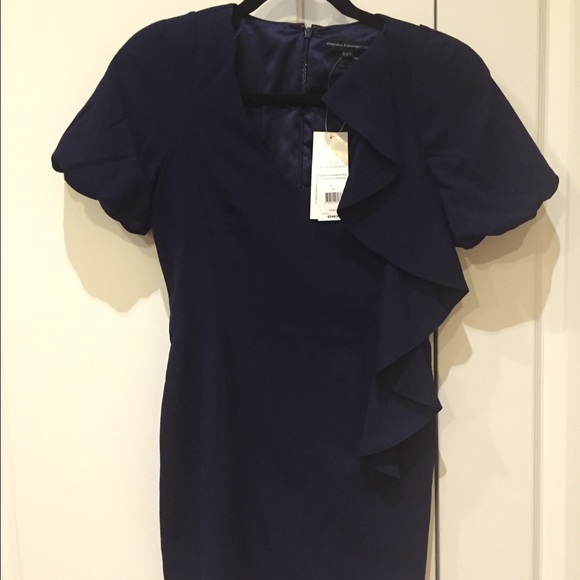 NEW FRENCH CONNECTION Cocktail Dress - Blue Sz 2