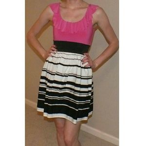 Candie's pink and black dress