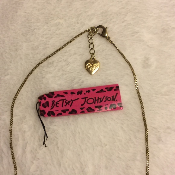 Betsy Johnson Butterfly Necklace & Locket w/ Rose - Picture 3 of 4