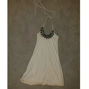 White beaded dress