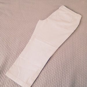 White Crop Pant