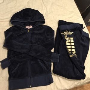 Navy Juicy Couture Tracksuit