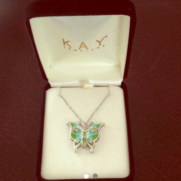 ❤️SOLD❤️Peridot Butterfly Necklace
