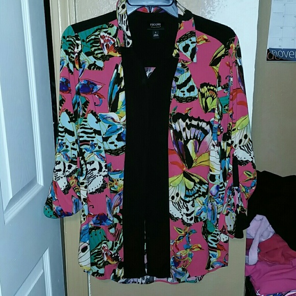 Nicole miller button up blouse