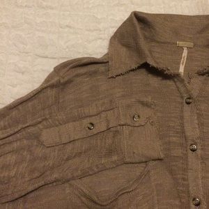 Free People button down