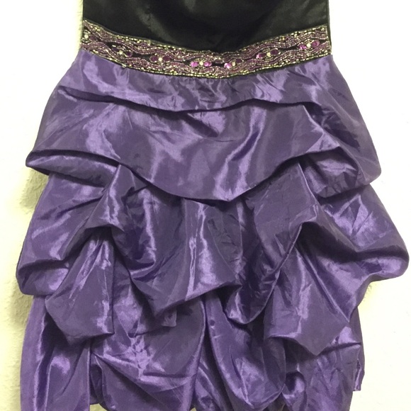 Black & Purple Prom or Formal Dress - Picture 2 of 4