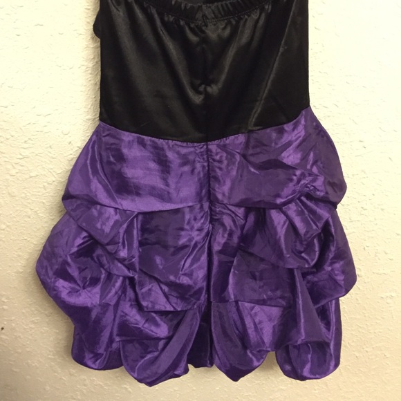 Black & Purple Prom or Formal Dress - Picture 3 of 4