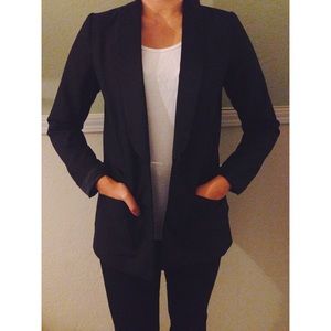 Satin Lapel Blazer