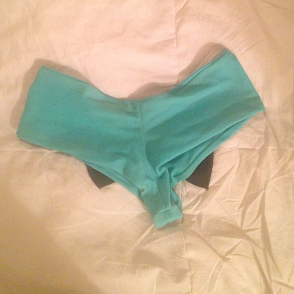 Aquamarine lolli bow bottoms - Picture 1 of 3