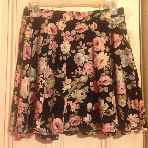 Floral skater skirt