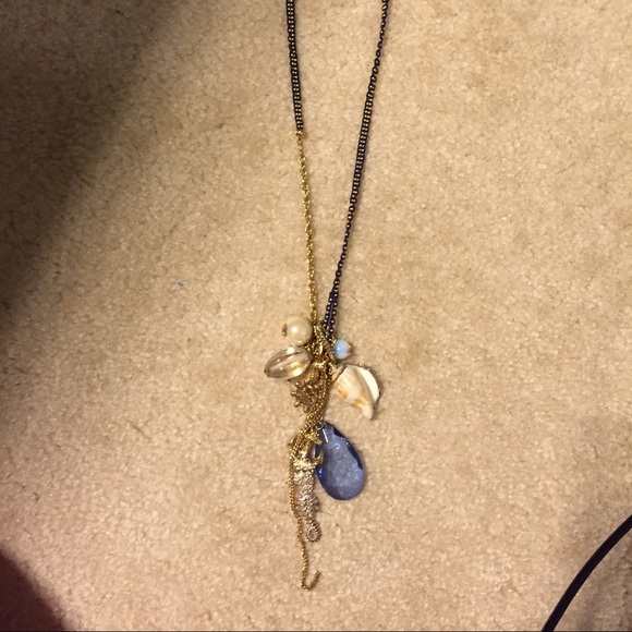 Betsey Johnson nautical themed long necklace