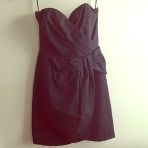H&M black strapless dress