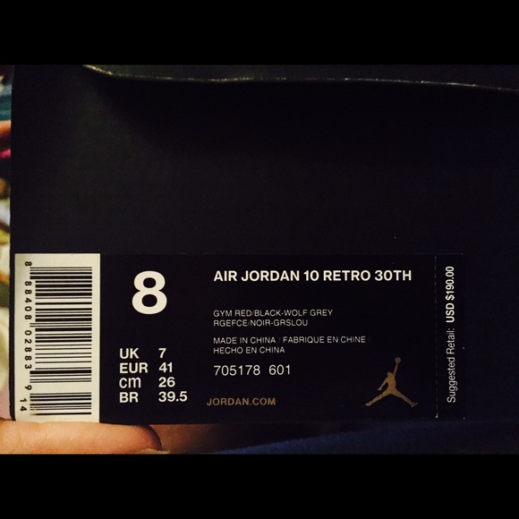 Air Jordan retro 10 30th anniversary - Picture 4 of 4