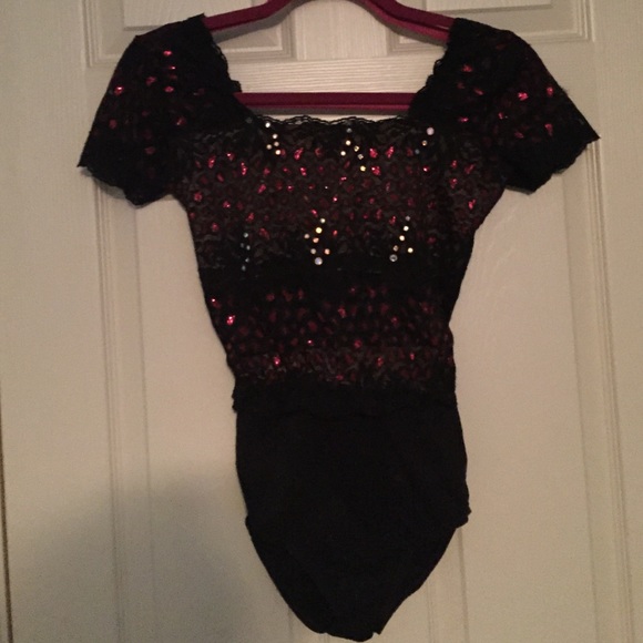 Beautiful Lace and Leopard Pattern Body Suit