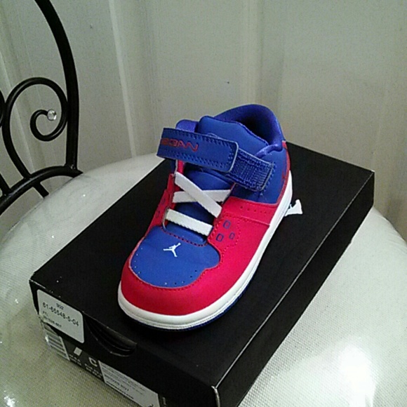 Red blue Jordan Flights Children size 7