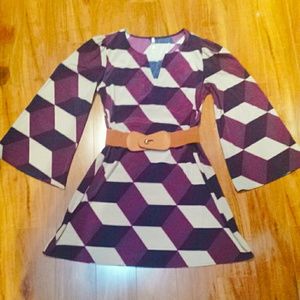 Geometric Print Dress