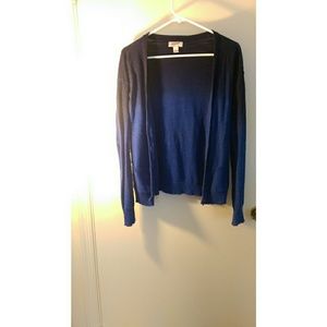 All blue ombr? cardigan