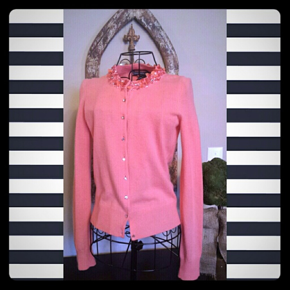 XS SAKS FIFTH AVENUE Coral dressy cardigan.