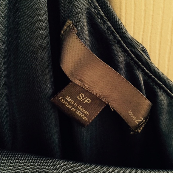 Blue (indigo) one shoulder jersey gown S/P - Picture 3 of 3