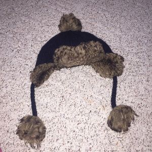 Hollister navy blue winter hat