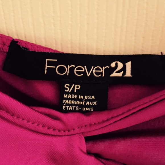 Forever21 Fuscia Strapped Evening Gown - Picture 3 of 3