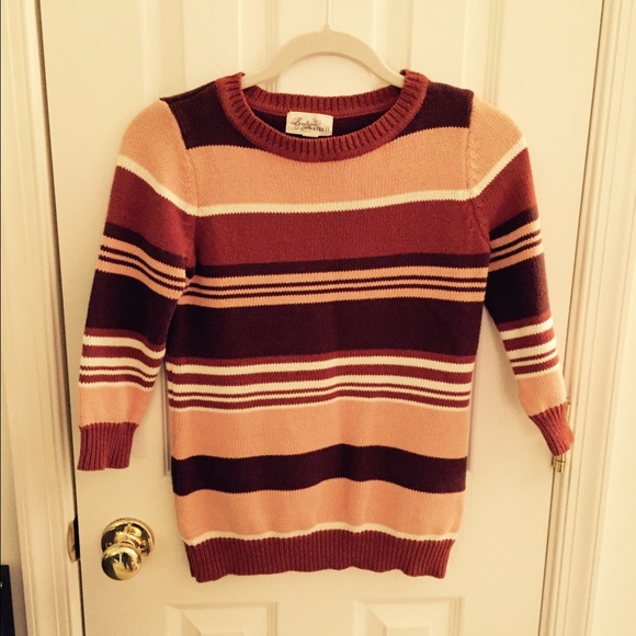 Forever 21 Boutique Brown Striped Sweater