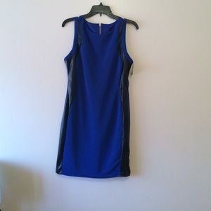 Blue sleeveless dress