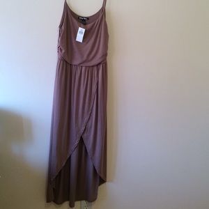 Brown spaghetti straps