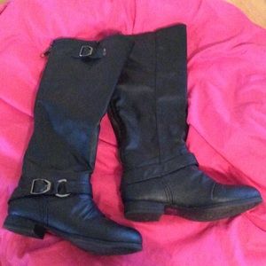 Tall black boots