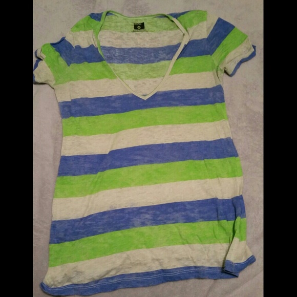 Urban Outfitters striped v neck
