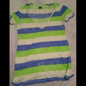 Urban Outfitters striped v neck