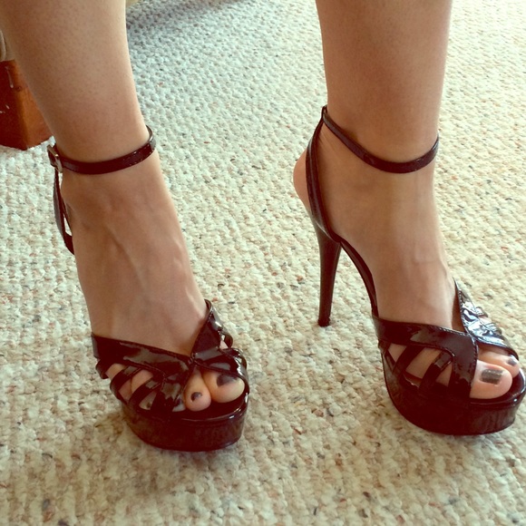 Forever 21 Strappy Black Dress Heels