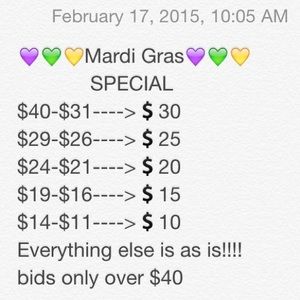 💜💚💛Mardi Gras Special💜💚💛