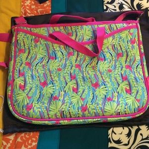 Lilly Pulitzer laptop tote