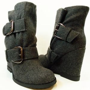 Brand New - MIA Wedge Ankle Booties!!
