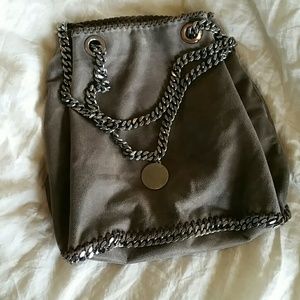 Authentic pewter Stella McCartney bucket bag
