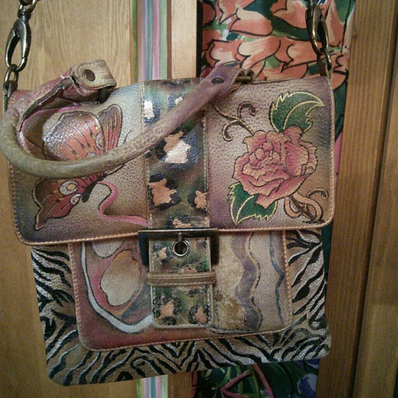 Hand painted handbag
