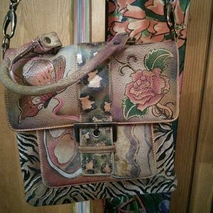 Hand painted handbag
