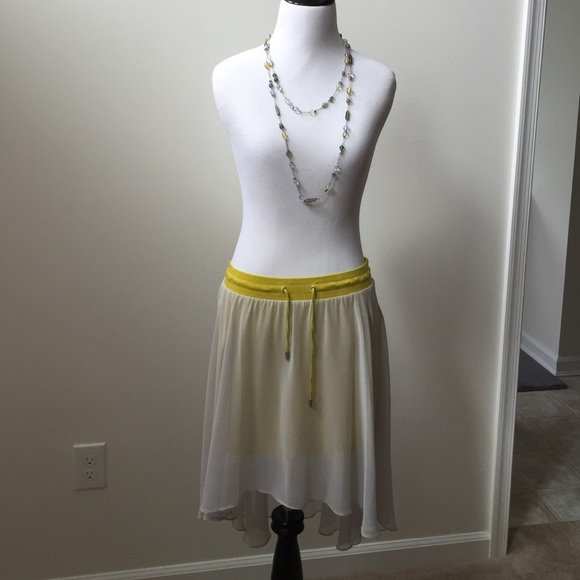 A/X light gray and green skirt